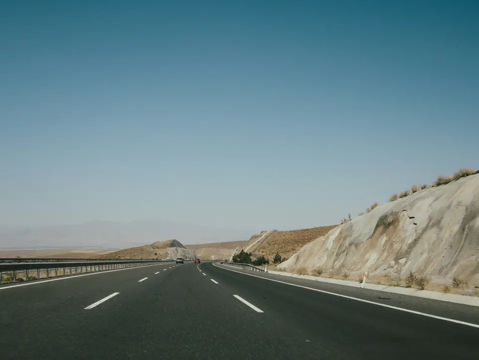 Open road across the Anatolian plateau