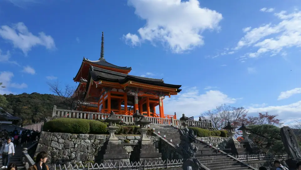 Gate and pagoda at Kiyomizu-dera